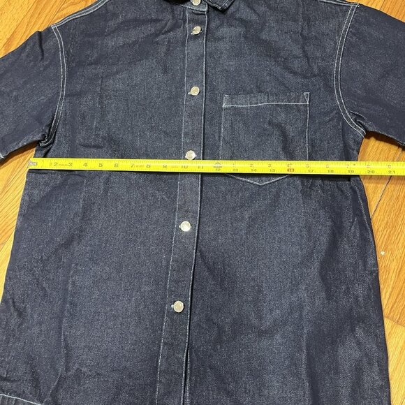 PARKE Women's Navy Denim Shirt - Picture 7 of 7